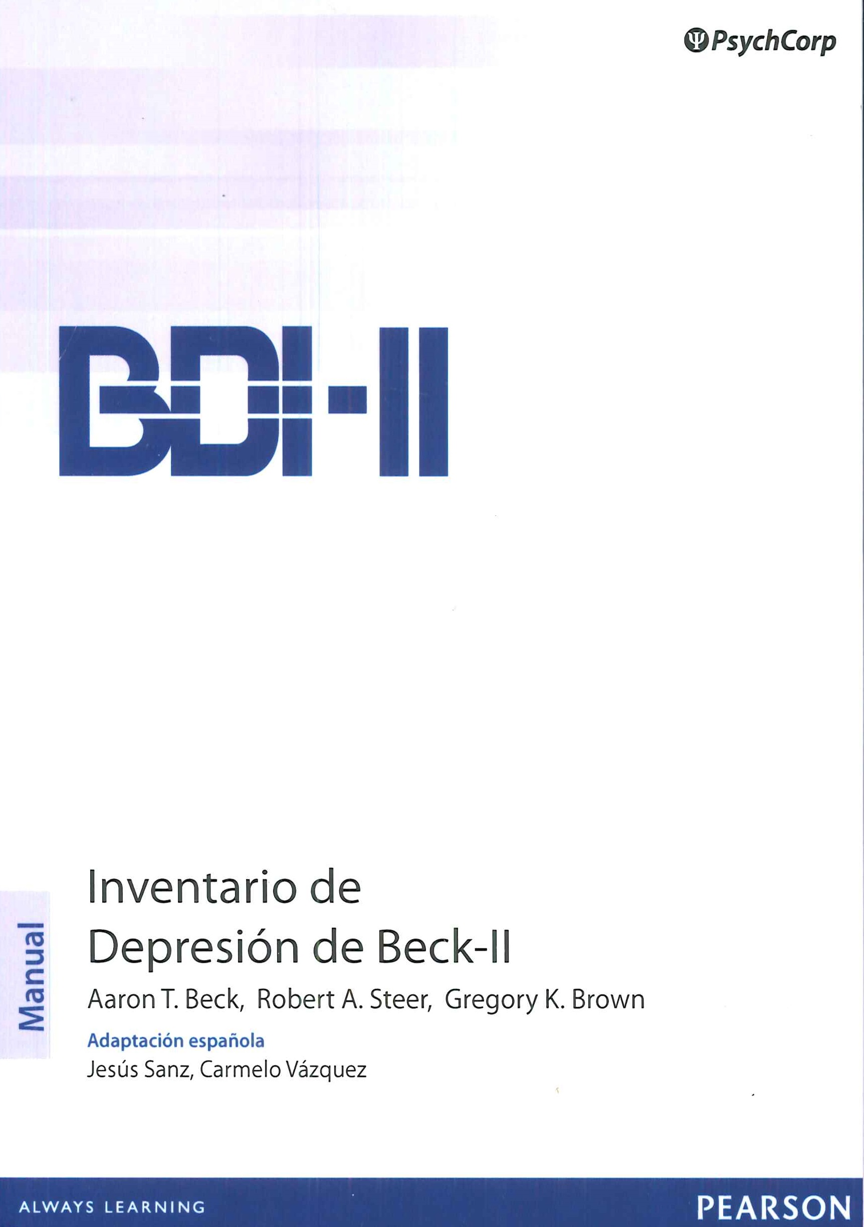 BDI-II Inventario de Depresi�n de Beck II