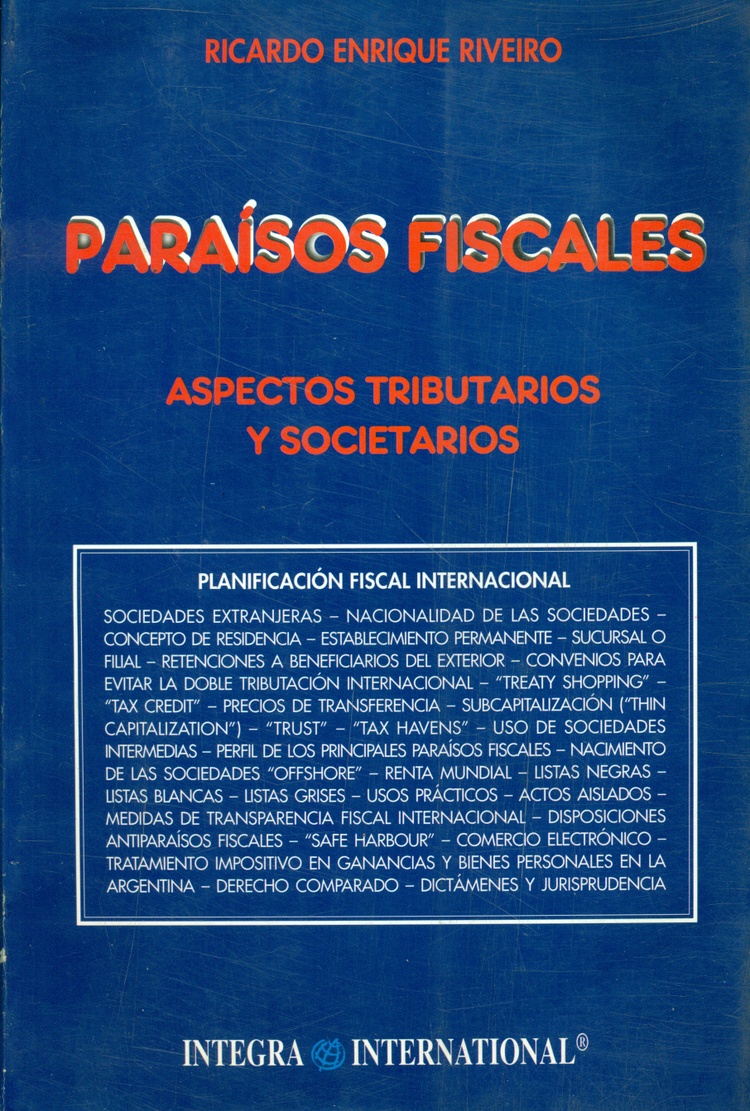Paraisos fiscales aspectos tributarios y societarios