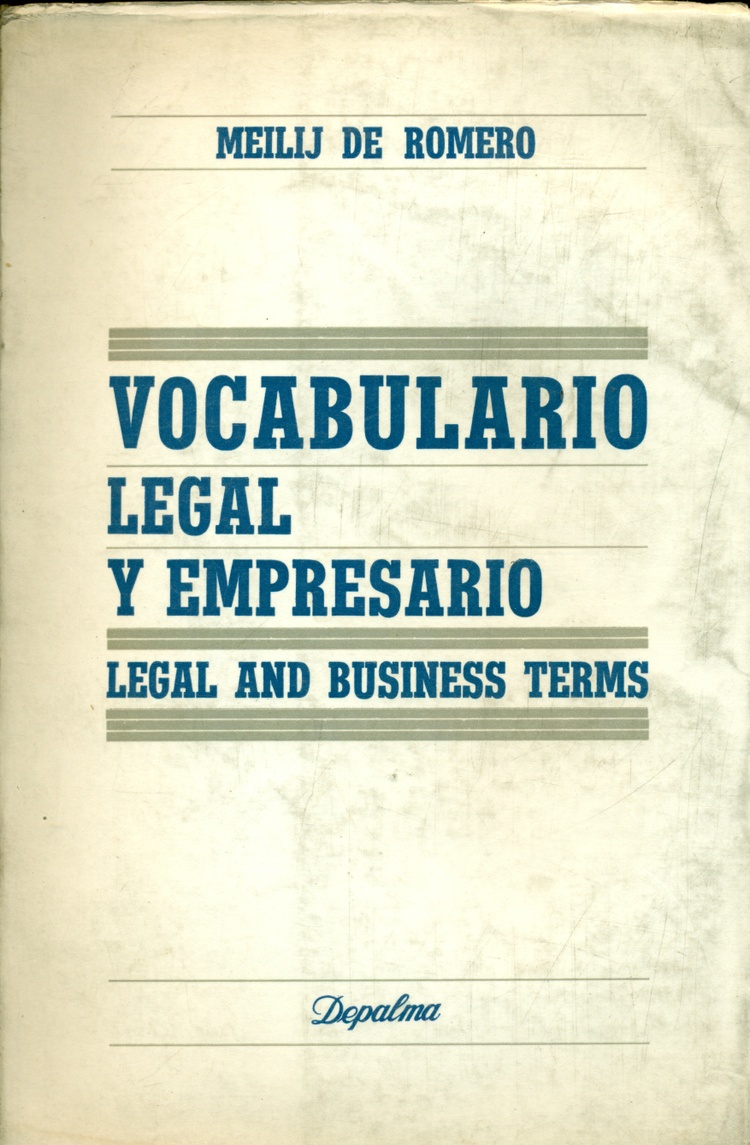 Vocabulario legal y empresario legal and business terms