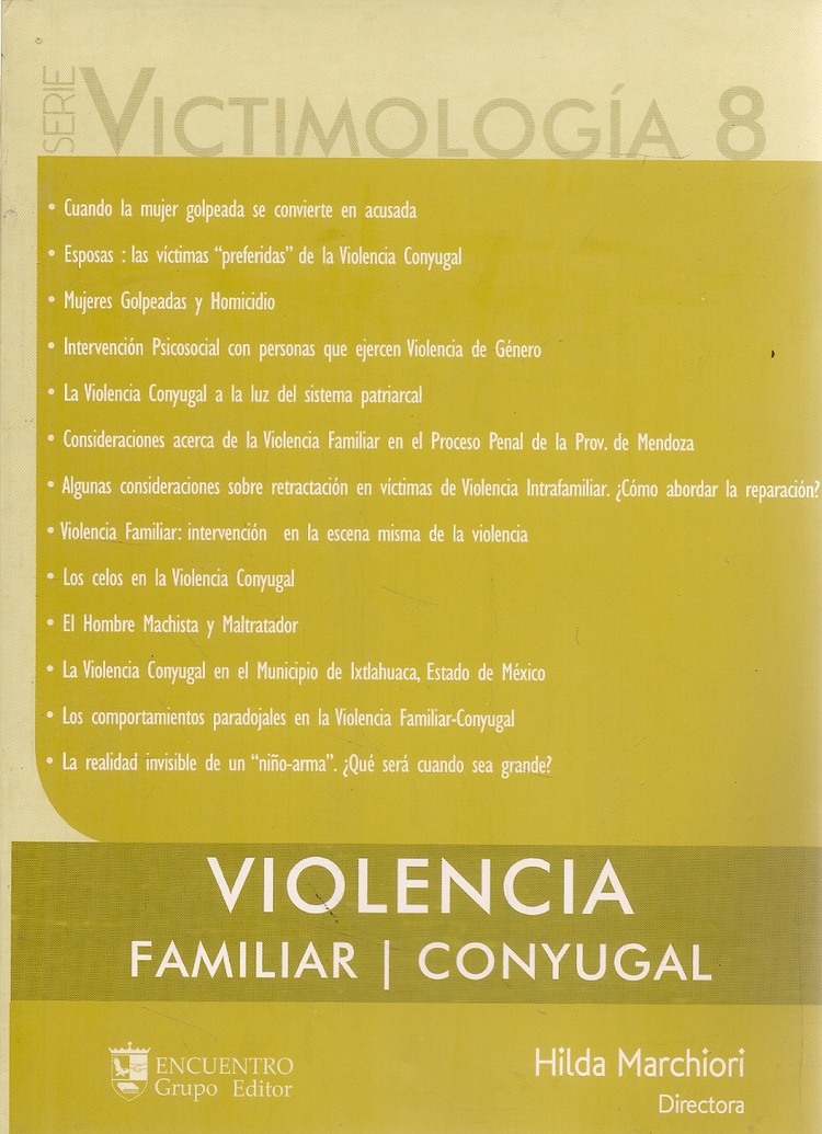 Victimologia 8 Violencia Familiar/Conyugal