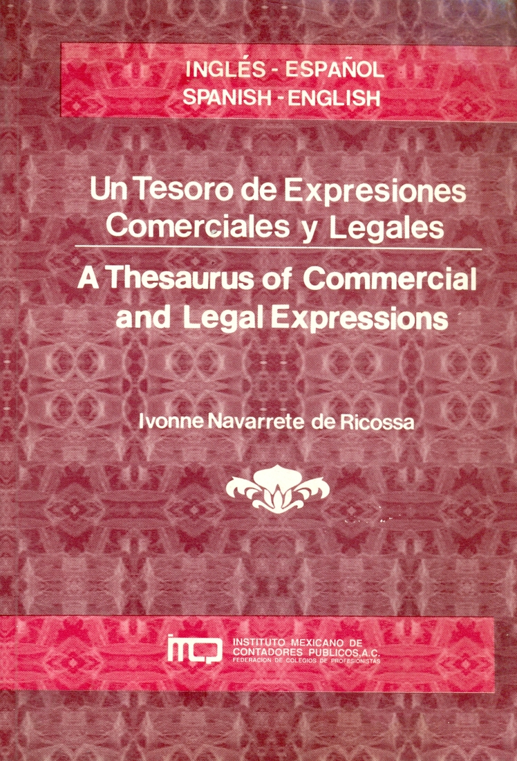 Un tesoro de expresiones comerciales y legales ingles espa�ol