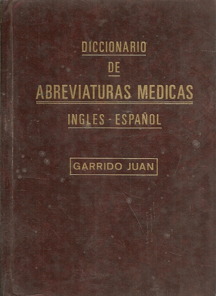 Diccionario de abreviaturas medicas ingles-espaol