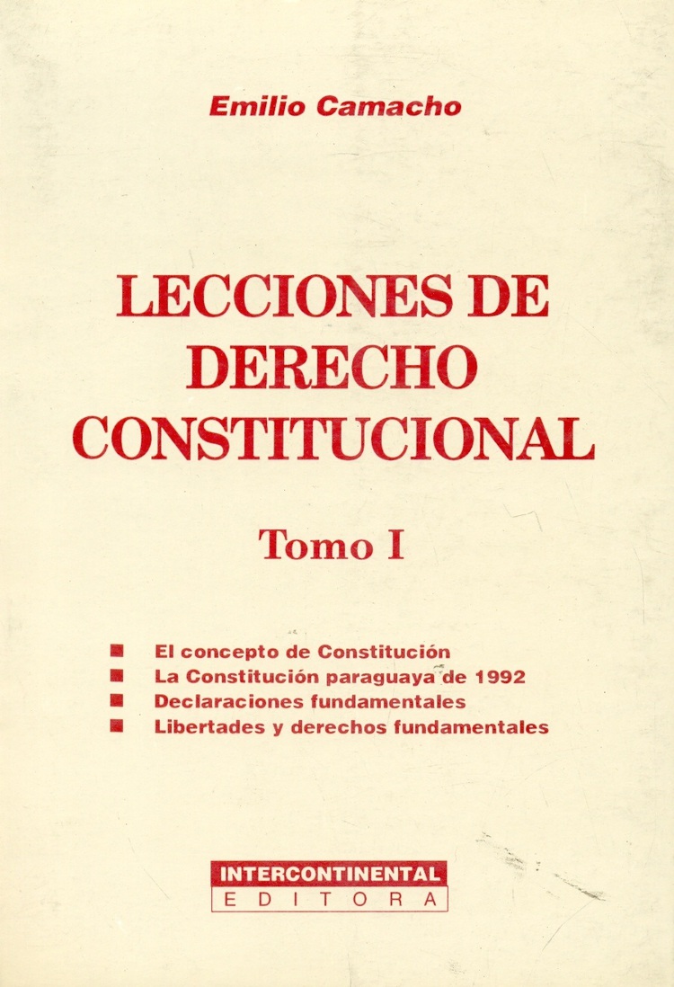 Lecciones de Derecho Constitucional Tomo I