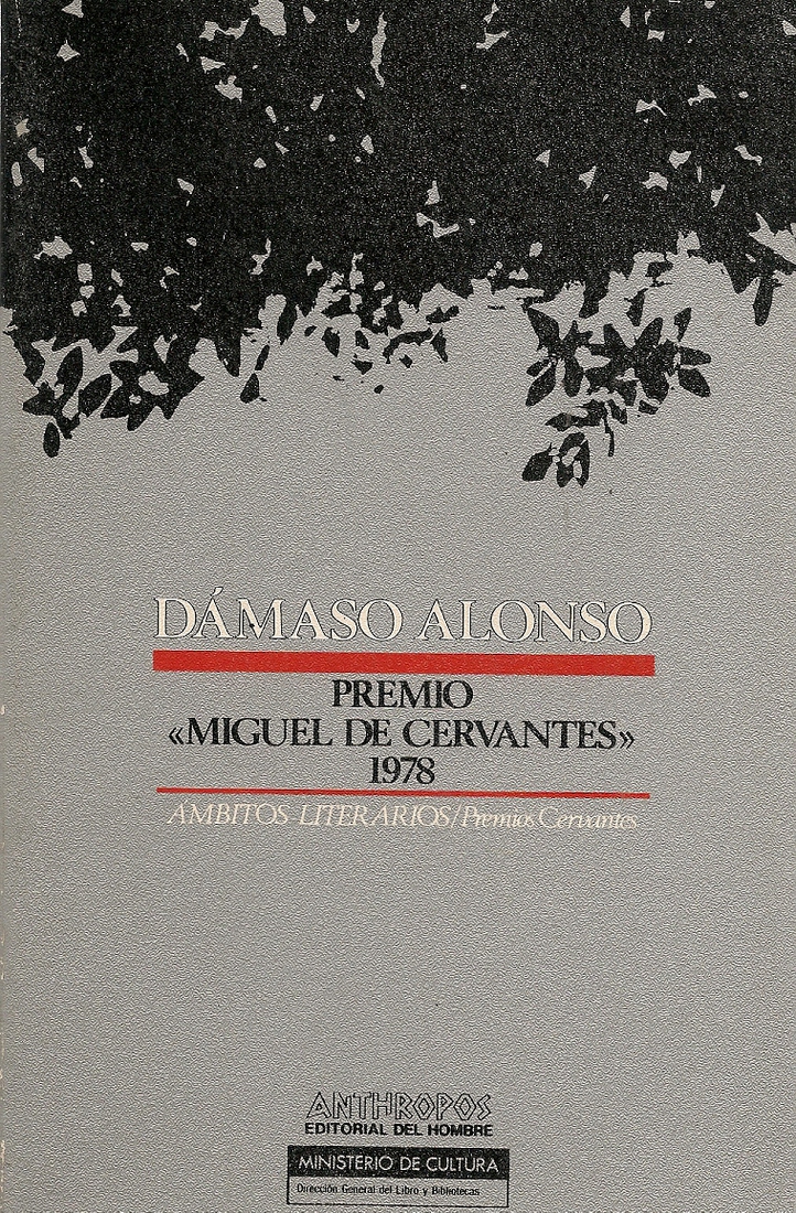 Damaso Alonso Premio Miguel Cervantes 1978