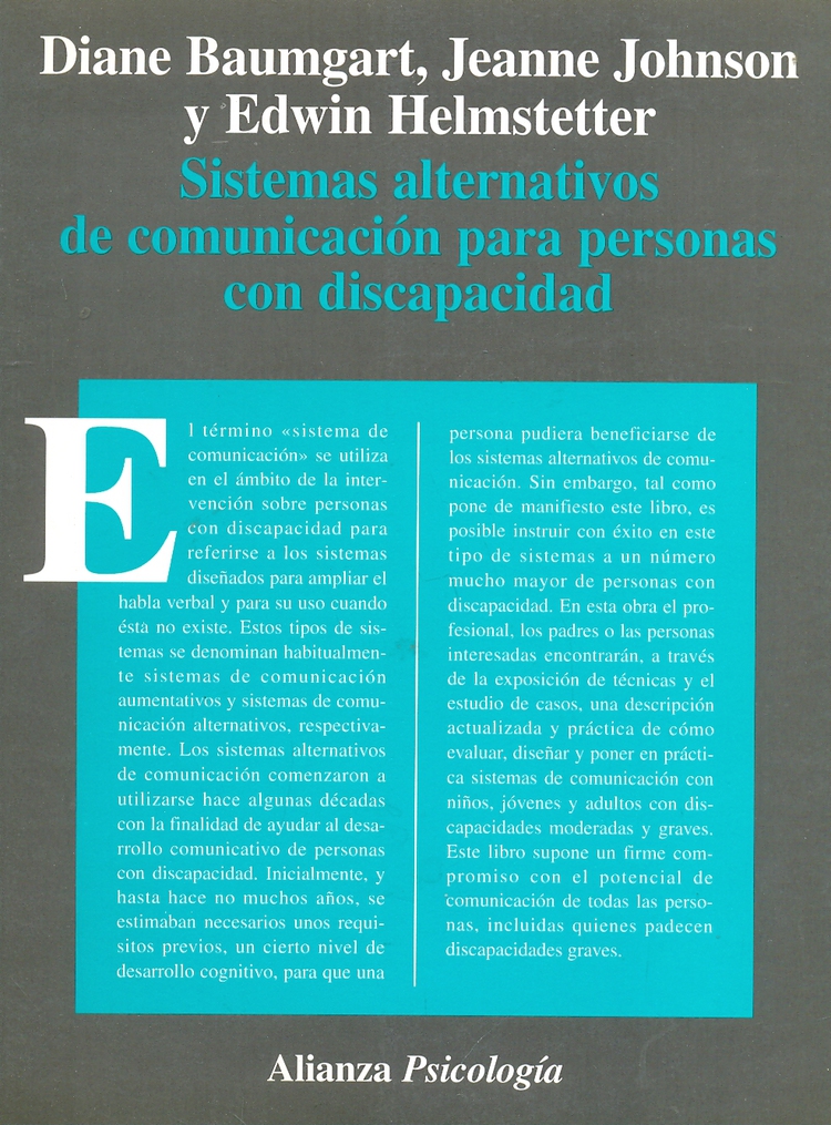 Sistemas alternativos de comunicacion para personas con discapacidad