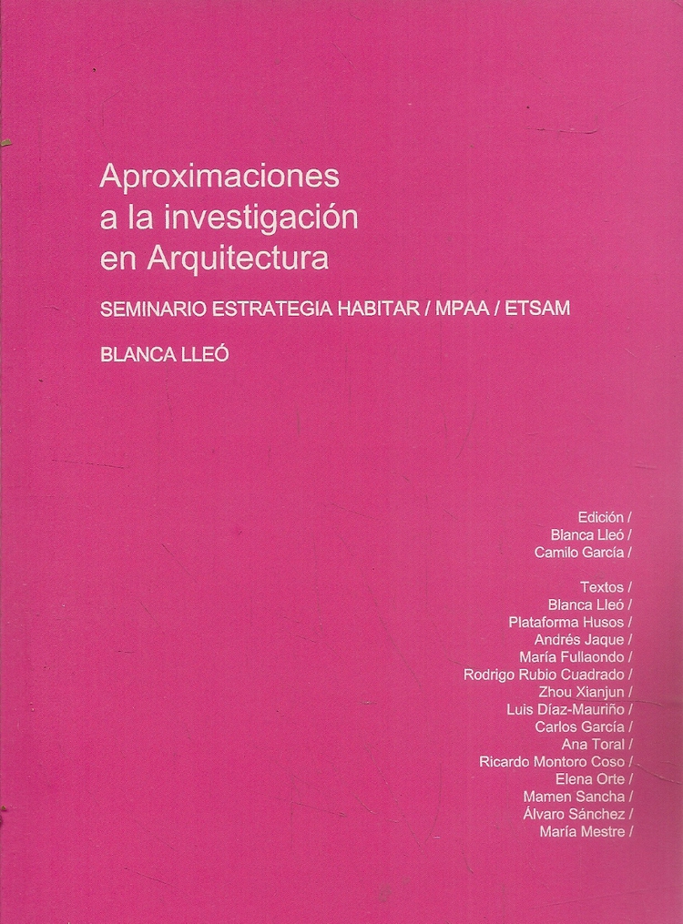 Aproximaciones a la investigaci�n en Arquitectura