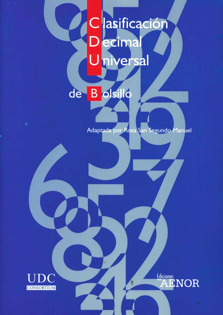 Clasificaci�n decimal universal  de bolsillo CDU