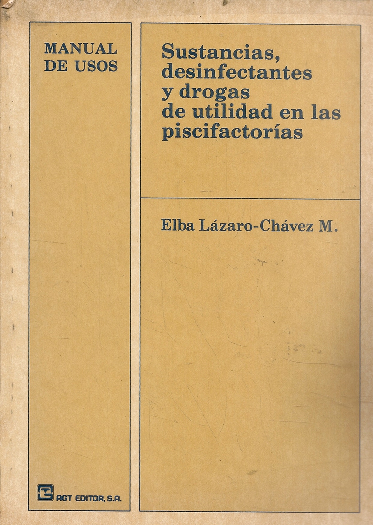 Sustancias desinfectantes y drogas de utilidad piscifactorias